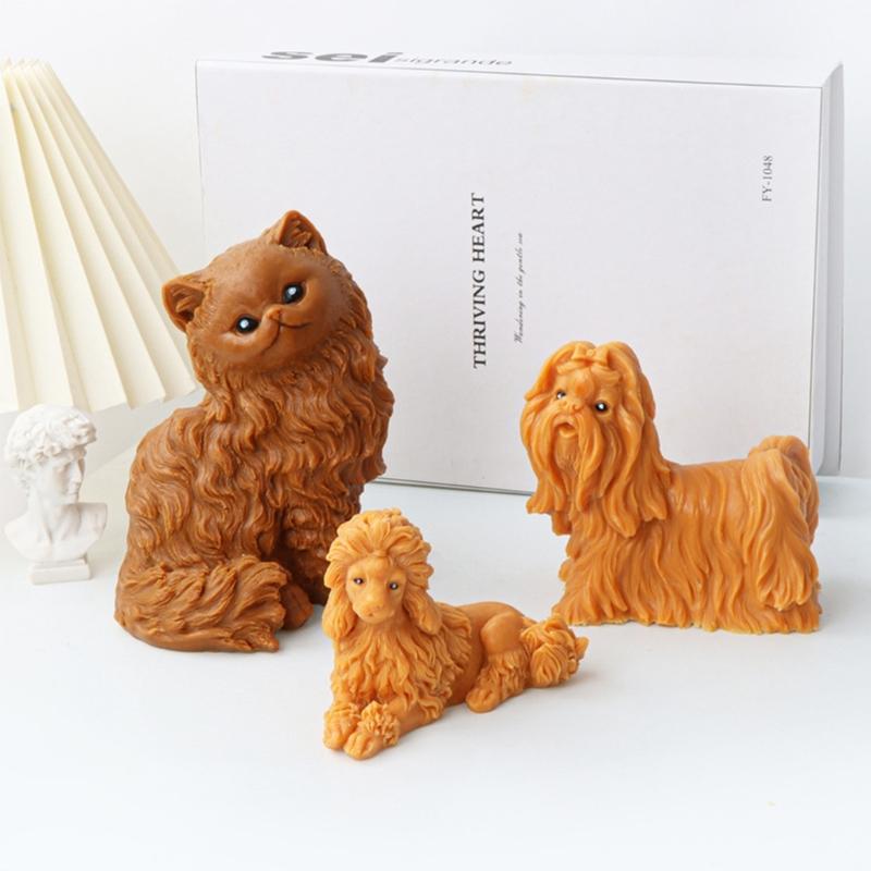 3D Animal Shaped Candle Silicone Mold for DIY Hand-made Candle Ornaments Mould Handicrafts Making Tool Baking Mold