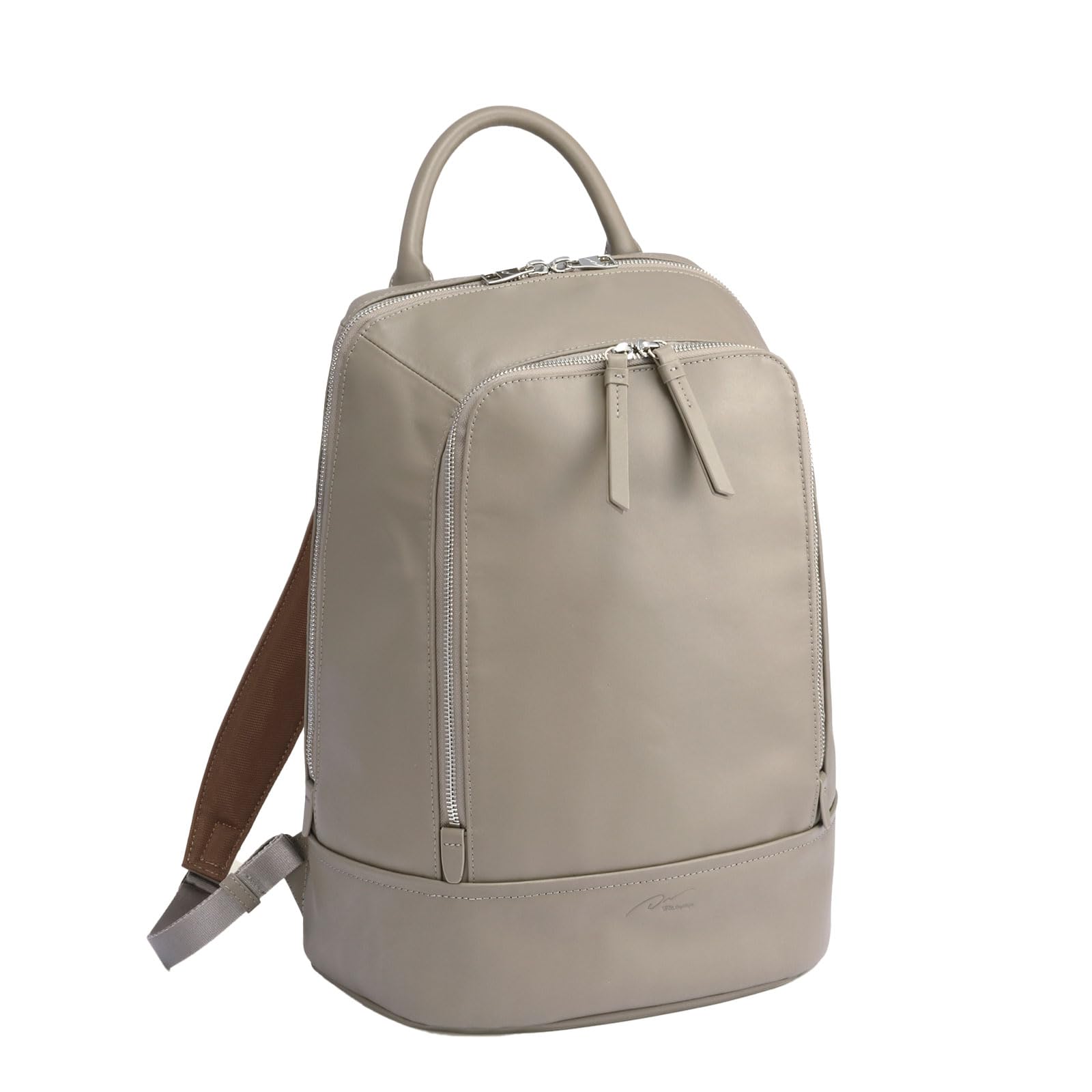 

Double & Day Night Pilkette Leather Backpack with A4 Size and 13.3-inch Laptop Storage, No. 19011