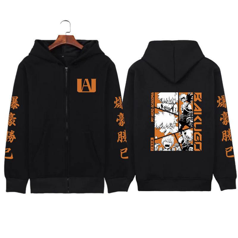 

Женская толстовка с капюшоном на молнии My Hero Academia Anime L