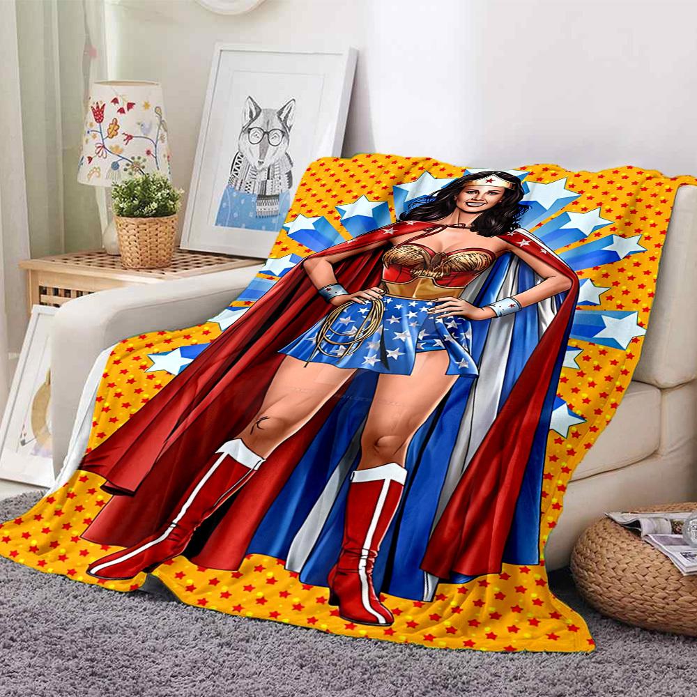 1pc Wonder Woman Flannel Throw Blanket Soft, Warm & Cozy for Couch, Bed, Office, and Travel Versatile All Season Gift, Christmas Present