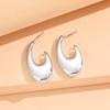 Exquisite High-End Metal Hoop and Stud Earrings with Niche Design