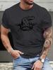 Catfish Head Graphic Tee Men Casual Cotton Short Sleeve TShirt Breathable Summer Fishing Tee