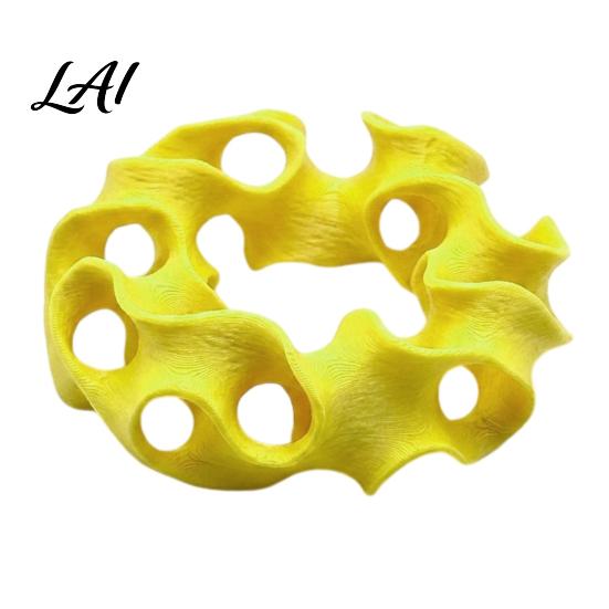 Safe Shrimp Shelter for Tank 3D Printed Aquarium Hideout Cave Wavy Hollow Ring Fish Shelter Environment Enhancer Breeding Hiding Hole Decor,