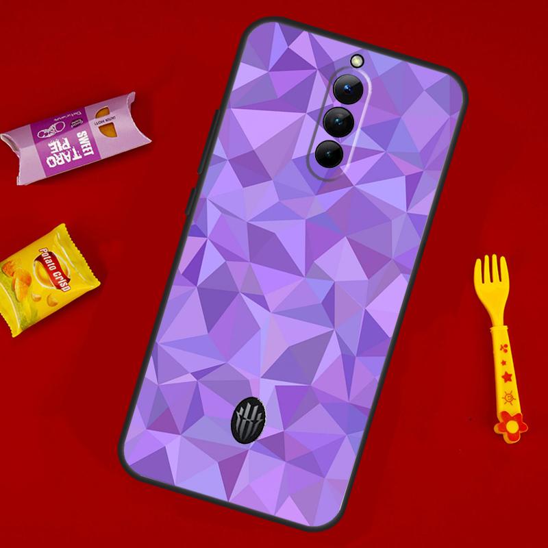 Geometric Abstract Crystal Case For ZTE Nubia Red Magic 8S 9S 10S 8 9 10 11 Pro Plus 6 7 6S 7S Pro 6R 5G 10 Air Cover