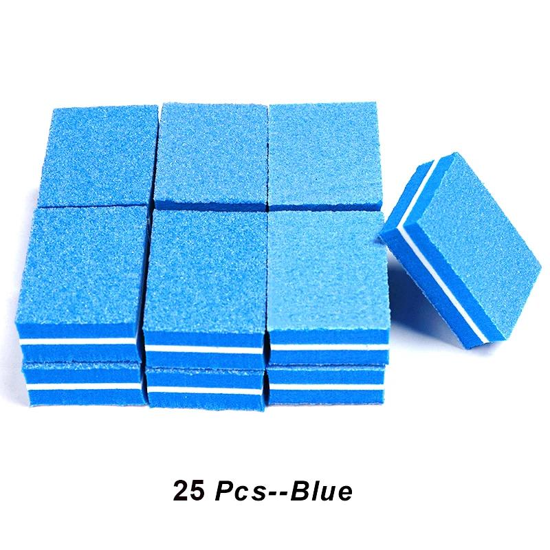 10/25/50Pcs Colorful Mini Nail Files Acrylic Nails Double Side 100/180 Grit Emery Boards For Professional Manicure Pedicure Tool
