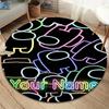 Among Us Custom Name Round Area Rug,Carpet Rug for Living Room Bedroom Sofa Playroom Decor,Non-slip Floor Mat