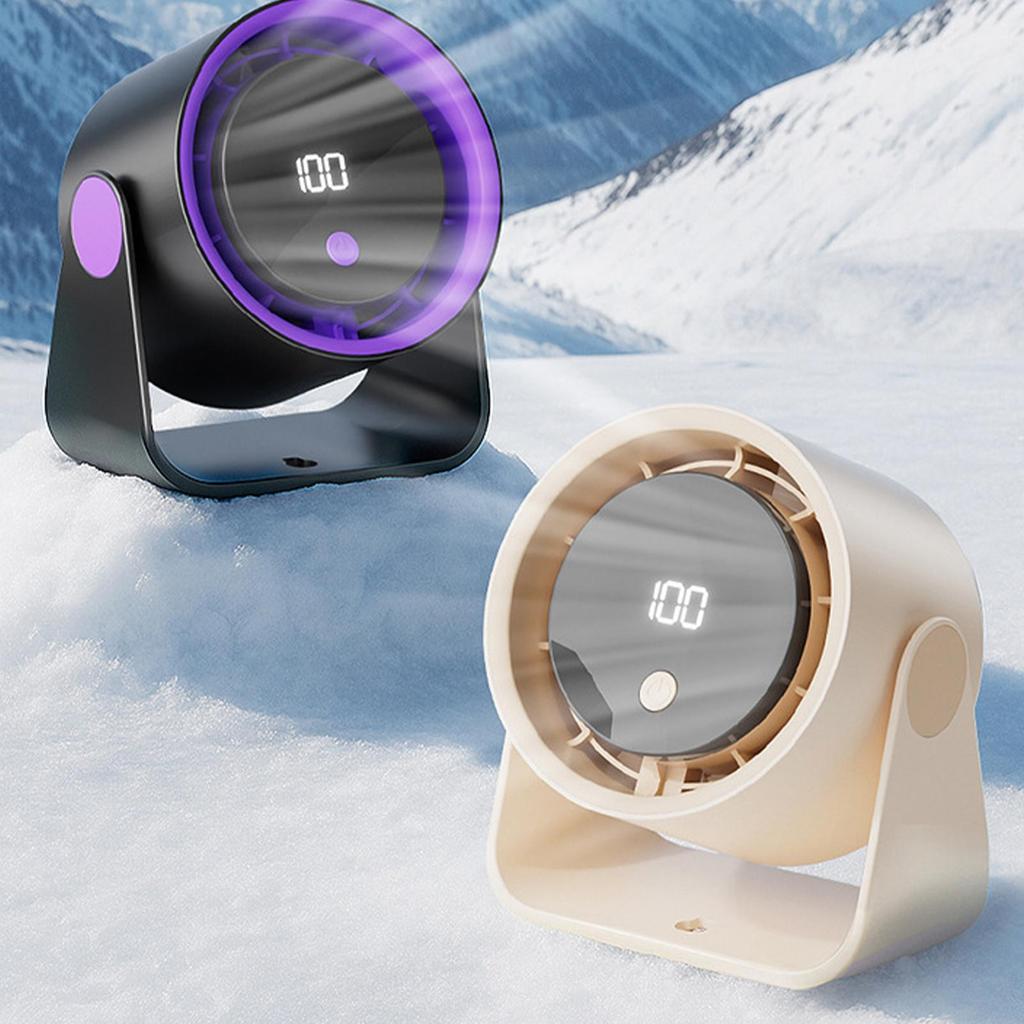 Air Circulator FansPortable Desk Fan Quiet Table Long Lasting Led Display Circulator Cooler Air Blower for Outdoor Travel Dorm