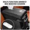 Car Armrest Comfort Booster Cushion Leather Metal Heightening Pad For Volkswagen VW Tiguan CC Jetta Polo Golf 4 5 6 Passat B5 B6 zr6