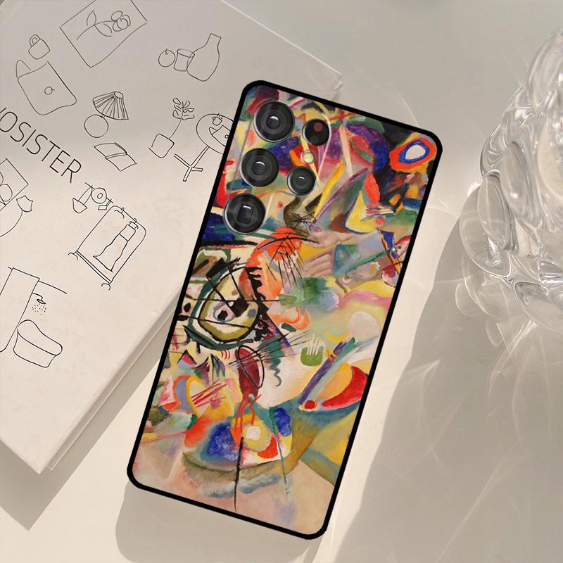 Wassily Kandinsky Abstract Artistic Case For Samsung Galaxy S23 S22 Ultra S8 S9 S10 Note 10 Plus Note 20 S21 Ultra S20 FE Fundas