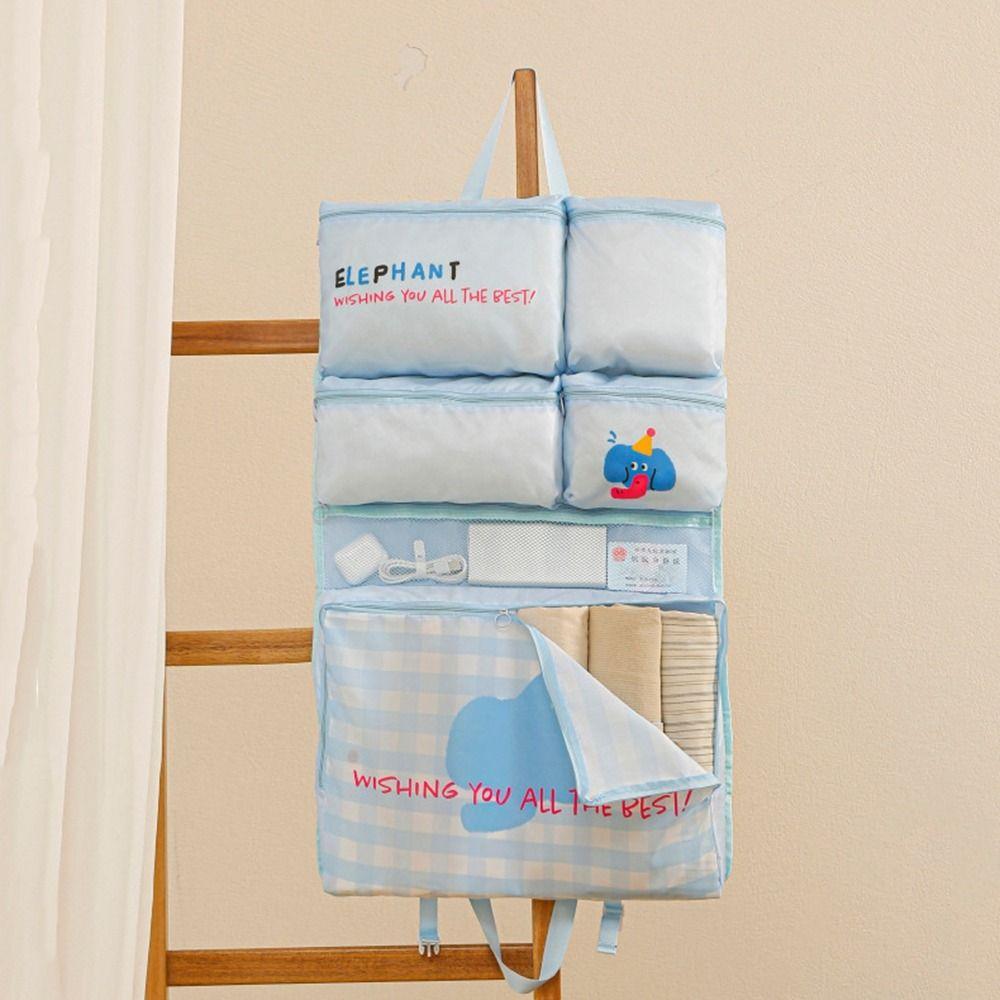 Foldable Clothes Packing Cubes Large Capacity Suitcase Organizer 6 In 1 Travel Storage Bag  Travel
