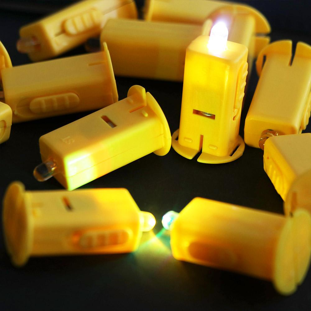 10pcs Built-in Lamp Lantern Light DIY Material Wicks Lamp Lantern LED Wick  Paper Lantern