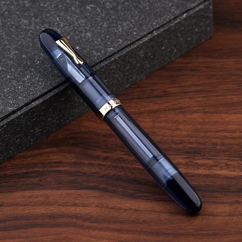 New Style Majohn C4 Eyedropper Big Size Fountain Pen EF/F/M Nib Transparent Acrylic Writing Ink Pen for Office Business School