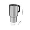 500ml Camping Reisekessel Elektrischer Heizkessel Autokessel Edelstahl Wasserkocher Kaffee Milch Thermobecher Fahrzeug Heizbecher
