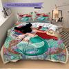 3pcs Princess Ariel Bedding Set - 1 Soft Quilt Cover + 2 Pillowcases, Machine Washable - Suitable for All Seasons, Perfect Gift for Family and Fr