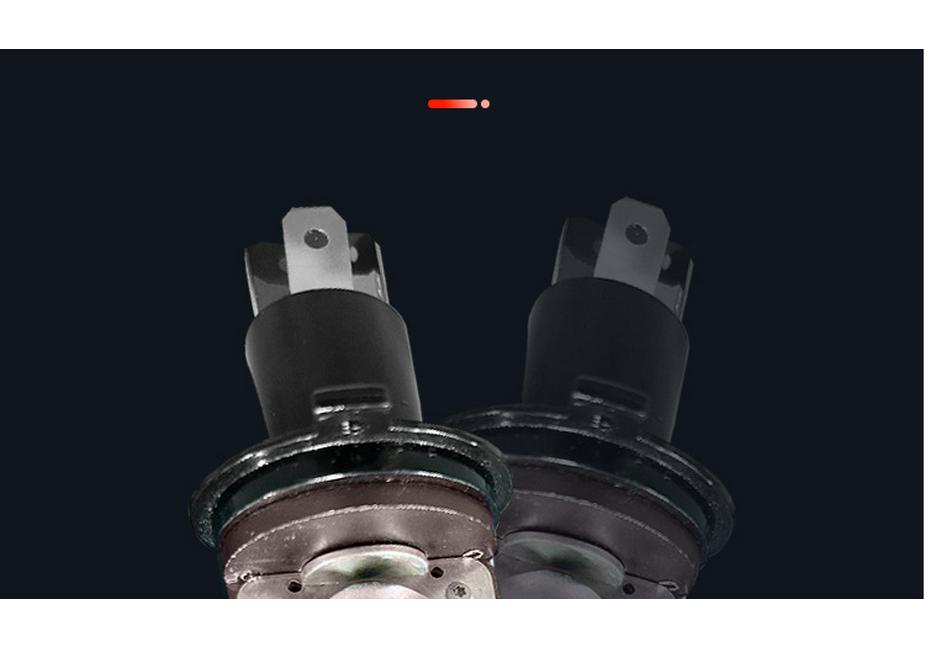 Popular Plug-in Bi-LED P10 Projector Lens Motorcycle H4 Mini Headlight with Devil Eye