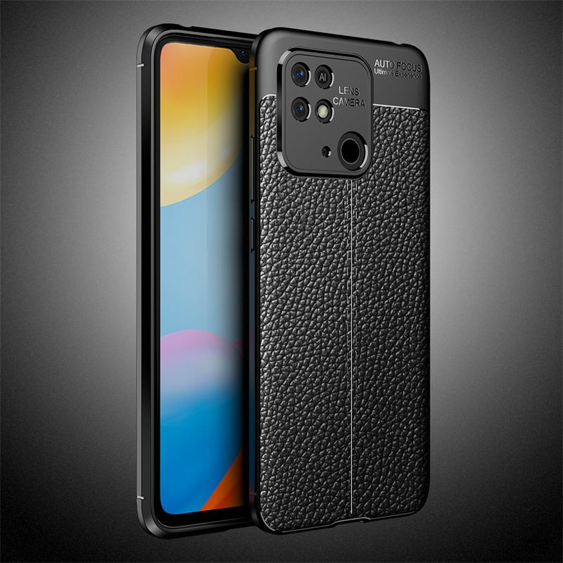 For Xiaomi Redmi 10C Case Cover Redmi 10C 10A 10 5G 9 9A 9C 12C Cover Silicone Luxury Leather Rubber Case For Redmi 10C Case
