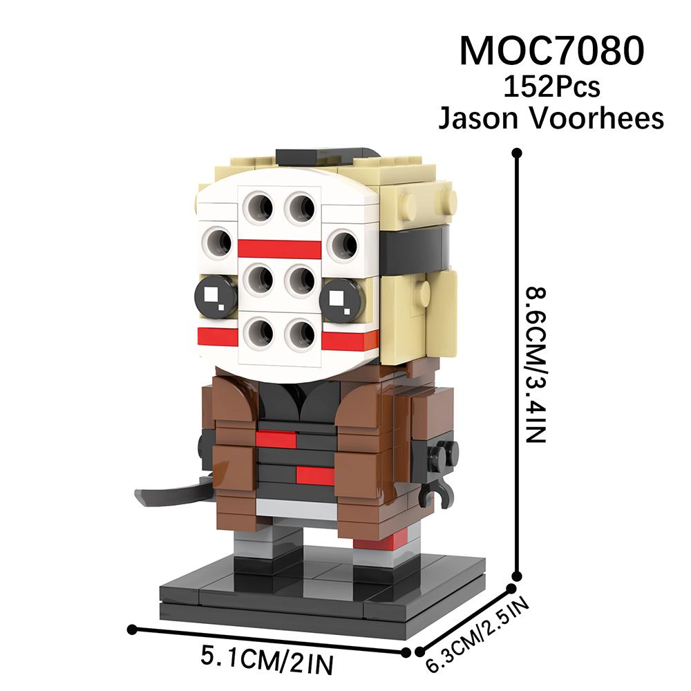 MOOXI Bricks Set Adult Toys For Children Building Blocks Model Kit For Adults MOC Block Assembling Horror Movies BrickHeadz Gift