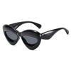 New Cat's Eye Sunglasses Women's Elliptic Form Large Frame Personality Sun Glasses Outdoor Leisure Eyewear UV400