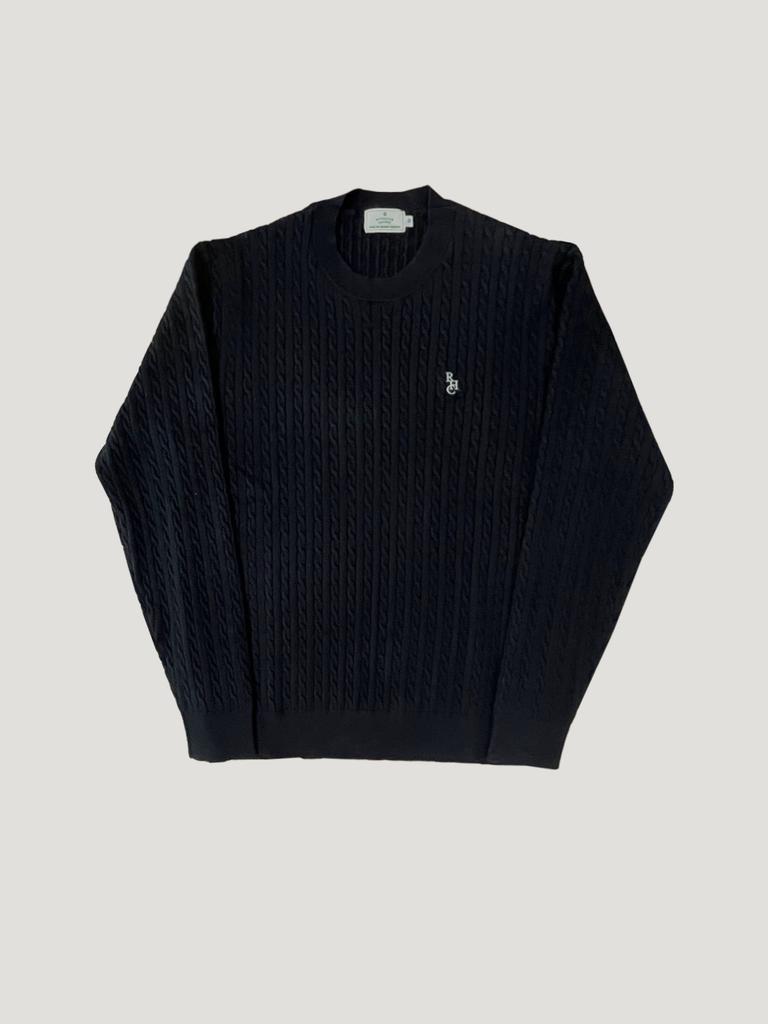 ROYAL CLUB HOLIDAY Kingsley Cable Knit Black
