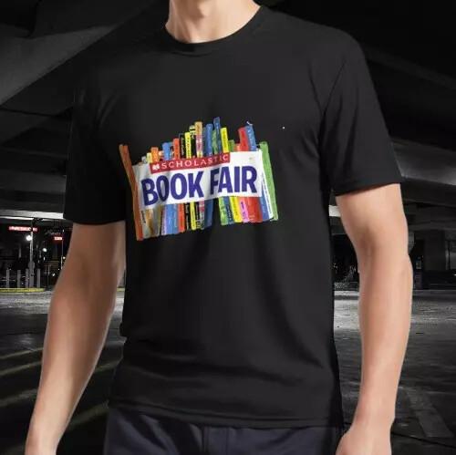 

NEW SHIRT SCHOLASTIC BOOK FAIR RACING LOGO T-Shirt Tops Tee FUNNY SIZE S-4XL L