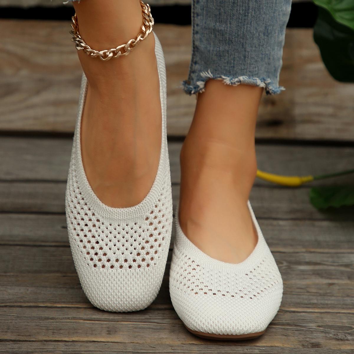 

Мода 2024 Женские кроссовки Дышащие Комфортные Мягкие Однотонные Модные Легкие Туфли для Женщин 42 белый