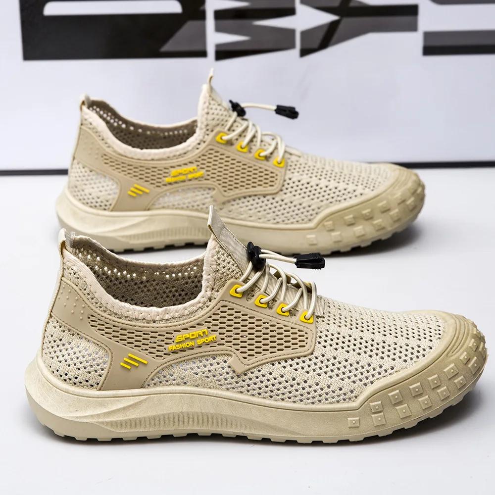 Fashion Breathable Mesh Men's Shoes Outdoor Lightweight Walking Sport Casual Shoes Comfort Soft Summer Men Sneakers Mocassins Loafers