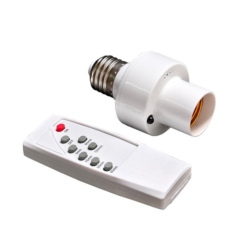 Bluetooth E27 Screw Base Remote Control Lamp Holder with Timer & Wireless Switch