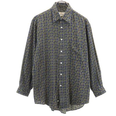 Made In Japan Overall Handle Long Sleeve Shirt M Navy System Men's Used