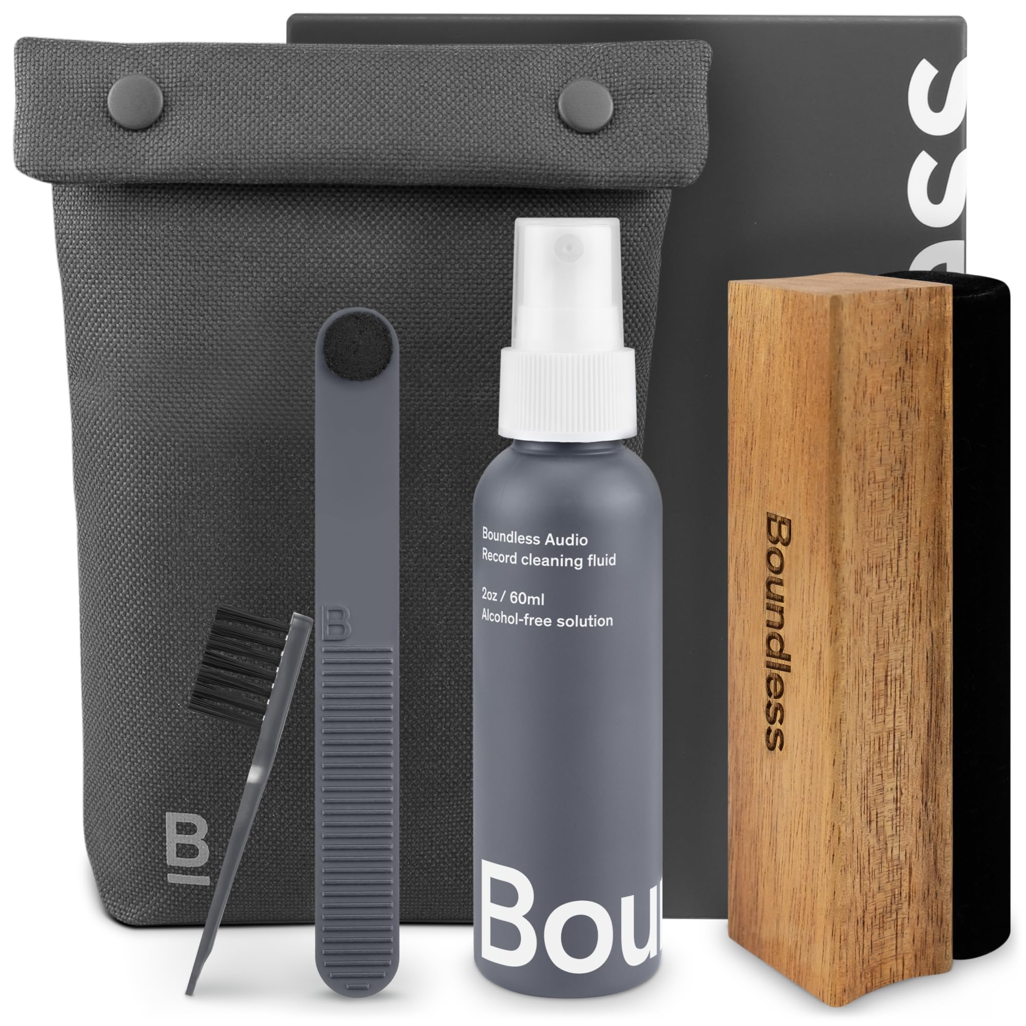 

Boundless Audio Record Cleaner Set Includes Velvet Record Brush Record Needle Cleaning Record Cleaning Cleaning and Storage 5-Piece - (Dust Remover),