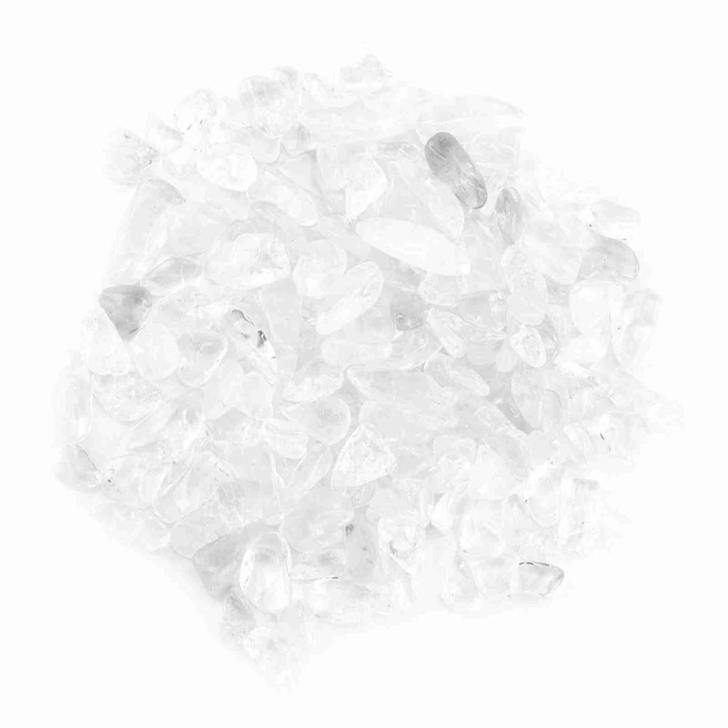 Trommelsteinsplitter, zerkleinerte natürliche Bergkristallstücke