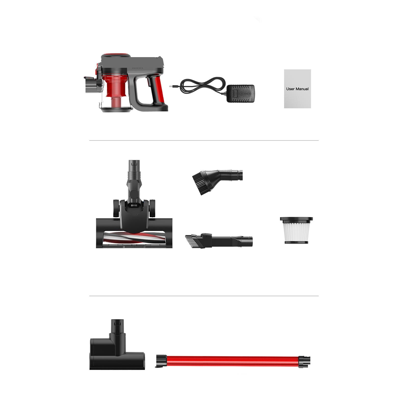 

Пылесос бытовой бесщеточный 100 Вт мотор большой мощности всасывания ковровое удаление пыли клещ вертикальный пылесос всасывания straight tubes + mite removal brush