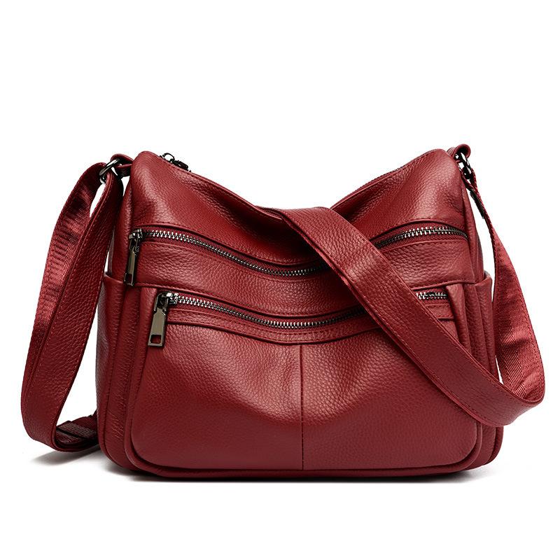

First Layer Cowhide Mother Bag Classic Women S Bag Practical Leather Fashionable And Elegant Shoulder Messenger Bag