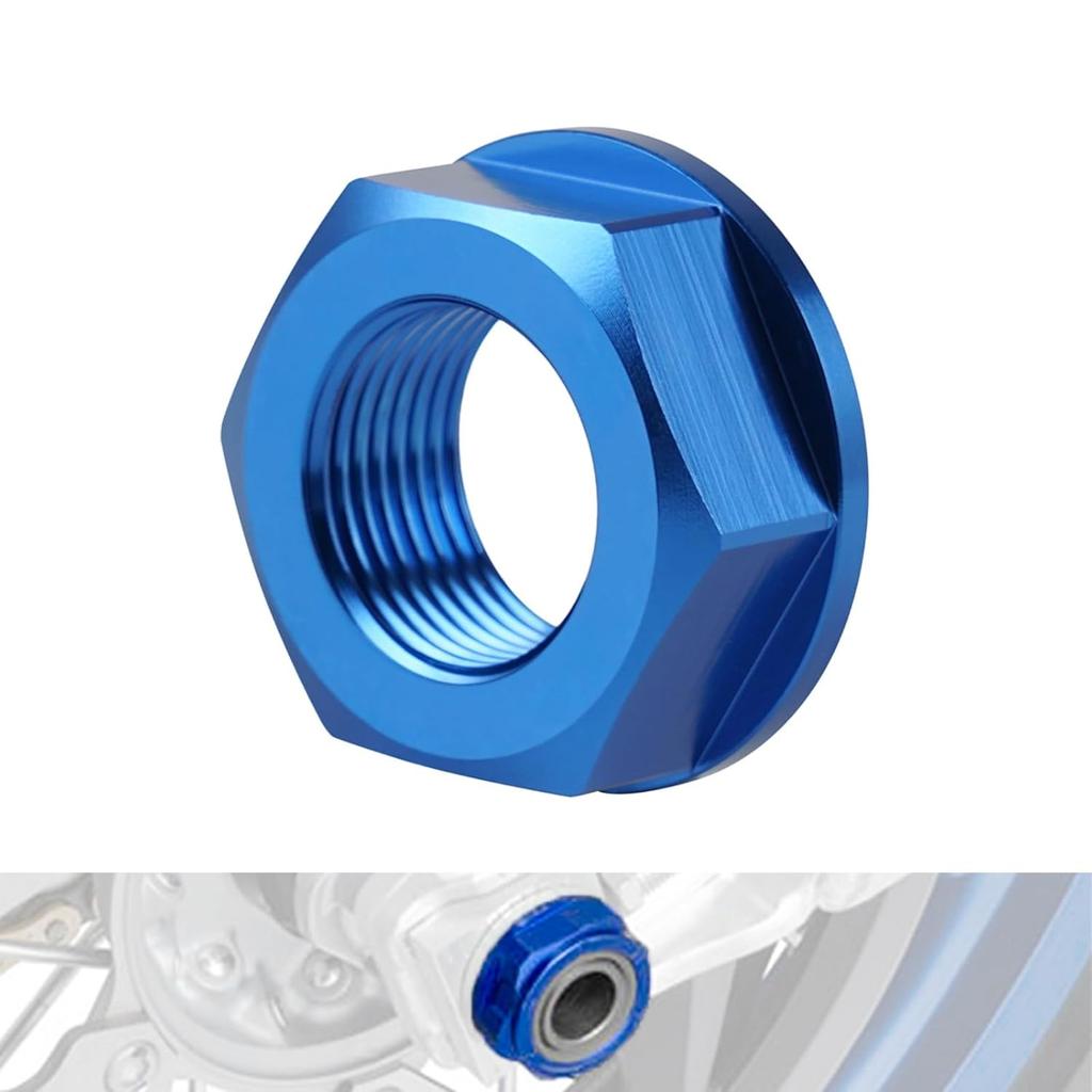 NICECNC M20×P1.5 Rear Axle Shaft Lock Nut Compatible with Yamaha YZ125 1999-2022 YZ250 1999-2022 YZ250F 2001-2008 YZ400/426/450F 1999-2008 YZ125X