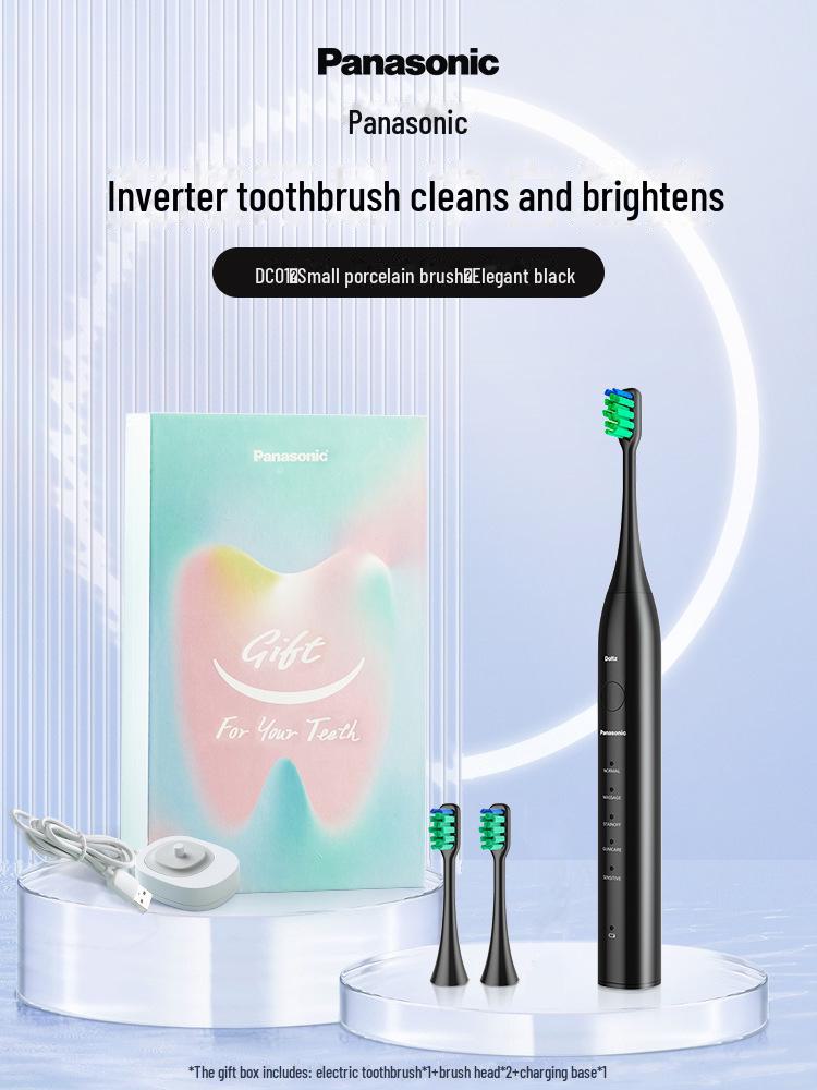 

Panasonic EW-DC01 аккумуляторная электрическая зубная щетка для взрослых и пар, мягкая щетина, полностью моющаяся.