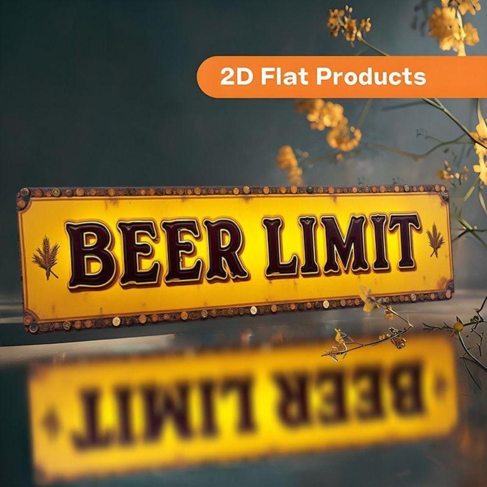 Retro Metal Wall Art for Home Office Beer Bar Decor