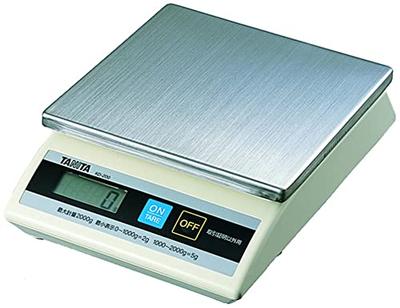 Cooking Scale, Kitchen Scale, Commercial Use, Splash-Resistant, Tabletop Scale (Non-Trade Certified), 1kg, KD-200, Ivory/Silver