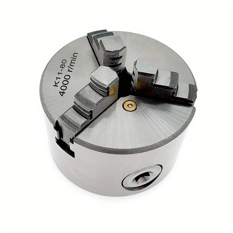 1Set K11 80 3-Jaw Lathe Chuck Manual Self-Centering Metal K11-80 Lathe Chuck With Jaws Turning Machine Tools Accessories