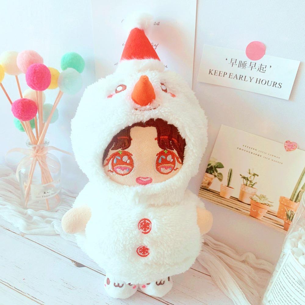 Plush Hat Stuffed Doll Clothes Suit Replacement Plush Toys Clothes  20cm Cotton Doll