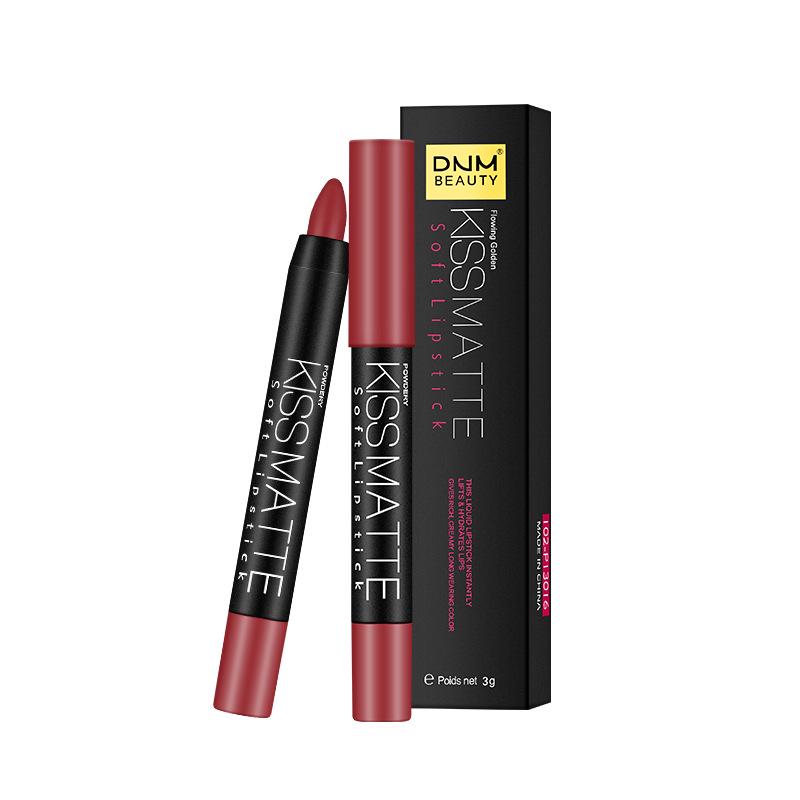 Matte Rotating Lipstick Pen 19 Shades, Moisturizing Easy To Color