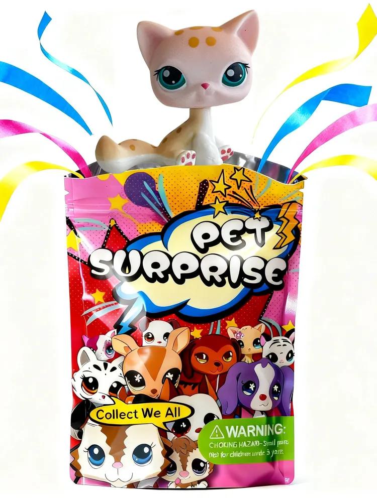 Pet Shop # 224, lps toys, Shorthair cat, gift for girl (With packing bag)