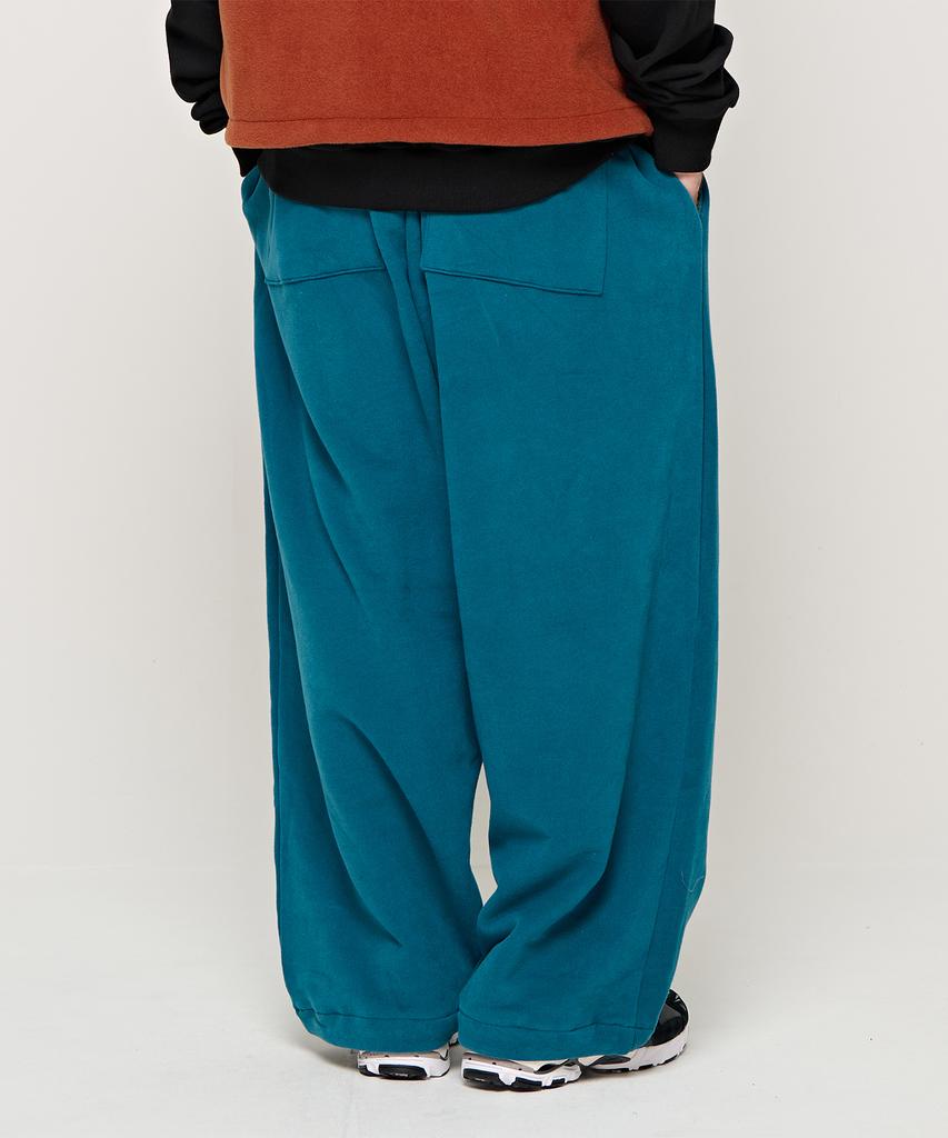 CARGOBROS Cb Essential Brushed Wide Pants (Teal Blue)