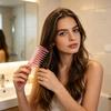 Women Hair Oil Applicator Comb, Refillable Scalp for Growth & Essence Massage, Minoxidil Roller Ball Comb Men