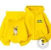 New Kids Zipper Hooded Sweatshirt Cute Cartoon Trendy Winter Outerwear Boys Girls