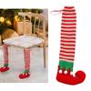 Christmas Chair Leg Socks Floor Protector Stockings Chair Feet Cover Shoes for Dining Chairs for Holiday Home Decoration