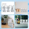 Smart Cat Ornament No See Speak Hear Mini Cat Statue Plastic Animal Sculpture Home Office Desktop Bookshelf Decoration