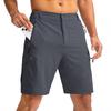 Men's Golf Shorts with Multi Pockets, Elastic Waist Casual Dress Shorts for Summer