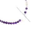 8Mm Vintage High Quality Natural Amethyst Freshwater Pearl Design Sense Necklace Clavicle Chain
