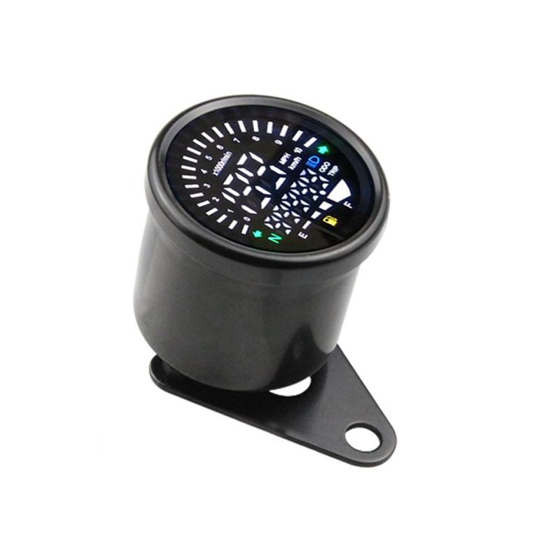 Universal Digital Motorcycle Speedometer LCD Odometer Tachometer Gauge Meter