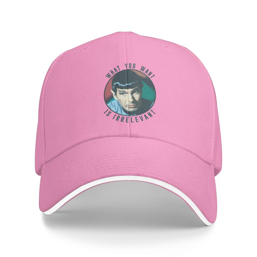 Summer Stars Treks The Original Series Spock What You Want Is Irrelevant Baseball Cap Outdoor Sport Y2k Funny Sun Trucker Hat