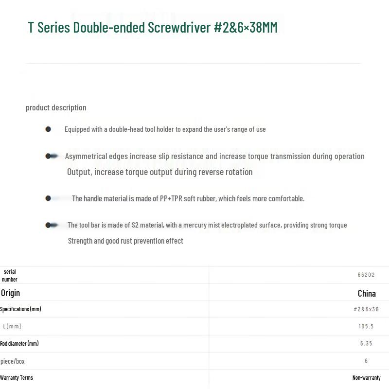 SATA T-Series Double-Ended Screwdriver